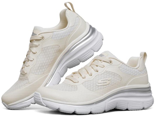 (W) Zapatillas Skechers Fashion Fit para Correr Blancas 66666274-NAT Lookbook (W) Zapatillas Skechers Fashion Fit para Correr Blancas 66666274-NAT