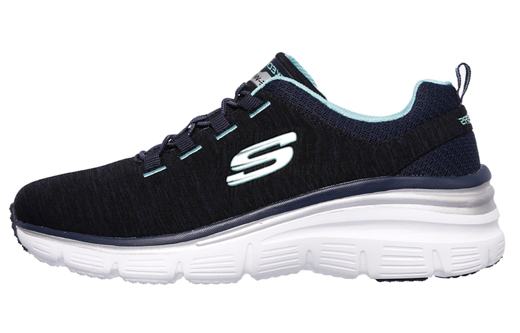 (Women) Skechers Fashion Fit Low-Top Blue 12716-NVTQ