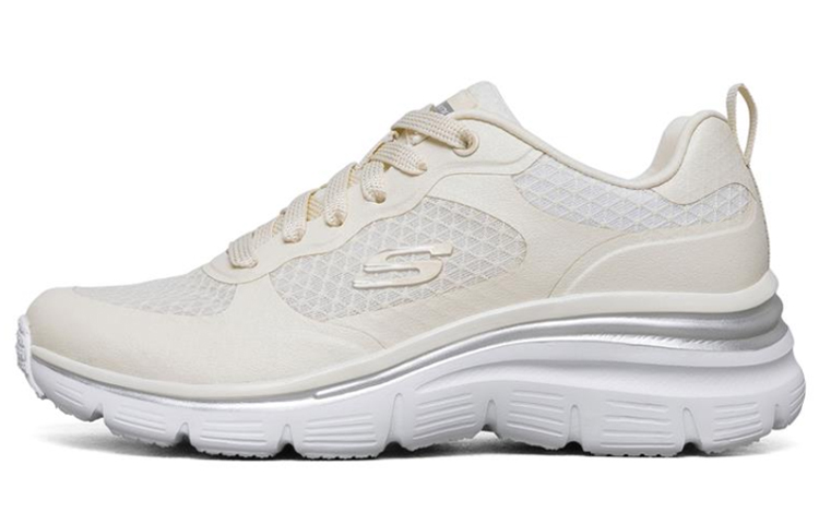 (Women) Skechers Fashion Fit Running Shoes White 66666274-NAT
