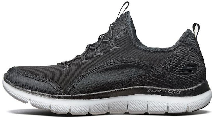 (Women) Skechers Flex Appeal 2.0 'Black' 12903-BKW Buy (Women) Skechers Flex Appeal 2.0 'Black' 12903-BKW
