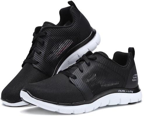 (Women) Skechers Flex Appeal 2.0 'Black' 12911-BKW Lookbook (Women) Skechers Flex Appeal 2.0 'Black' 12911-BKW