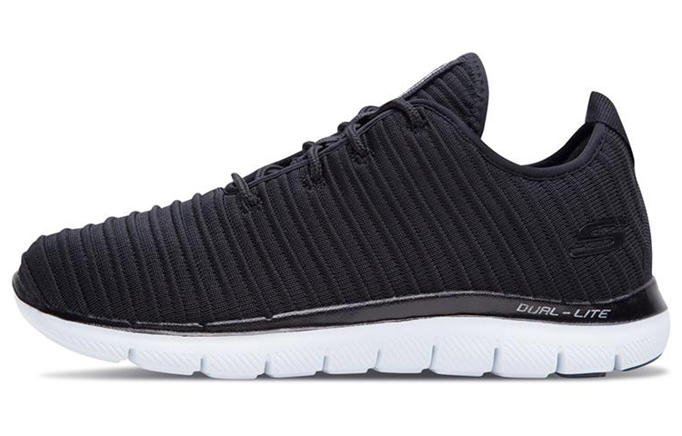 (Women) Skechers Flex Appeal 2.0 'Black and White' 66666101-BKW9