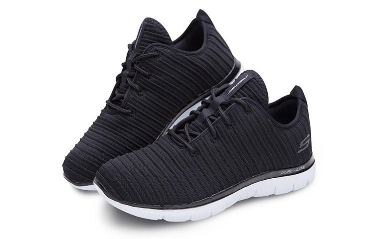 Lookbook (Women) Skechers Flex Appeal 2.0 'Black and White' 66666101-BKW9