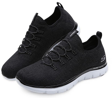 (Women) Skechers Flex Appeal 2.0 'Black and White' 12907-BKW Lookbook (Women) Skechers Flex Appeal 2.0 'Black and White' 12907-BKW