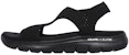 (W) Skechers Flex Appeal 2.0 'Sandal Santai Hitam' 31674-BBK