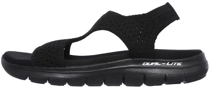 women-skechers-flex-appeal-2-0-black-casual-sandal-31674-bbk