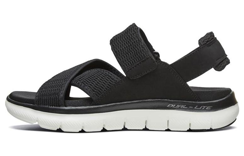 (Women) Skechers Flex Appeal 2.0 'Black Casual Sport Sandal' 66666154-BLK