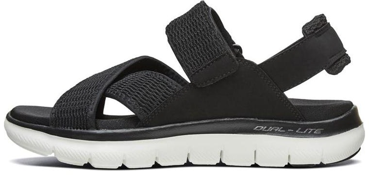 women-skechers-flex-appeal-2-0-black-casual-sport-sandal-66666154-blk