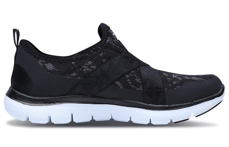 Order (Women) Skechers Flex Appeal 2.0 'Black Slip-On' 12620-BLK