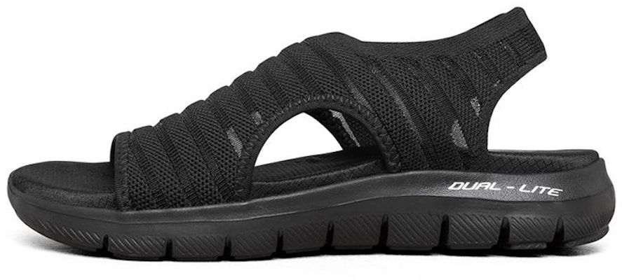 (Women) Skechers Flex Appeal 2.0 'Fashion Sandal Black' 119121-BBK Buy (Women) Skechers Flex Appeal 2.0 'Fashion Sandal Black' 119121-BBK