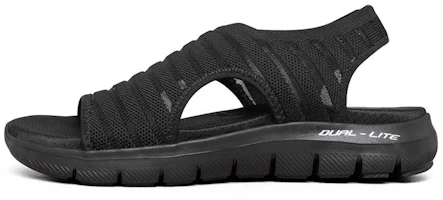 (Women) Skechers Flex Appeal 2.0 'Fashion Sandal Black' 119121-BBK (Women) Skechers Flex Appeal 2.0 'Fashion Sandal Black' 119121-BBK