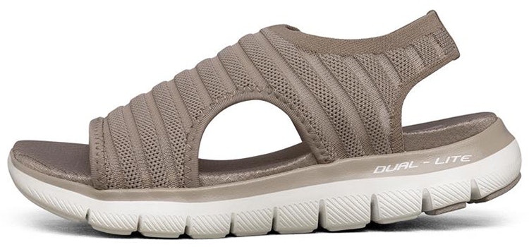 women-skechers-flex-appeal-2-0-fashion-sandal-grey-brown-119121-tpe