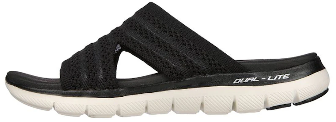 (Women) Skechers Flex Appeal 2.5 'Black and White' 119270-BLK Buy (Women) Skechers Flex Appeal 2.5 'Black and White' 119270-BLK
