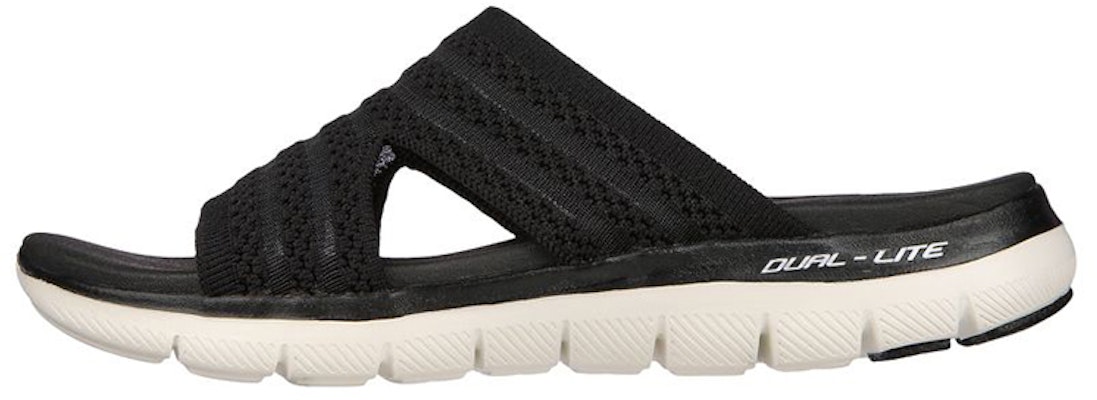 (Women) Skechers Flex Appeal 2.5 'Black and White' 119270-BLK Buy (Women) Skechers Flex Appeal 2.5 'Black and White' 119270-BLK