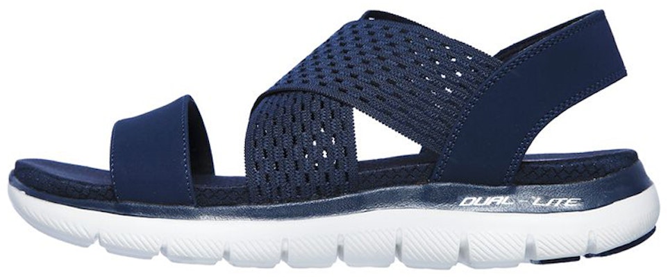 (Women) Skechers Flex Appeal 2.5 'Casual Comfort Blue Sandal' 119099-NVY Buy (Women) Skechers Flex Appeal 2.5 'Casual Comfort Blue Sandal' 119099-NVY