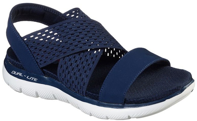 (Women) Skechers Flex Appeal 2.5 'Casual Comfort Blue Sandal' 119099-NVY Lookbook (Women) Skechers Flex Appeal 2.5 'Casual Comfort Blue Sandal' 119099-NVY