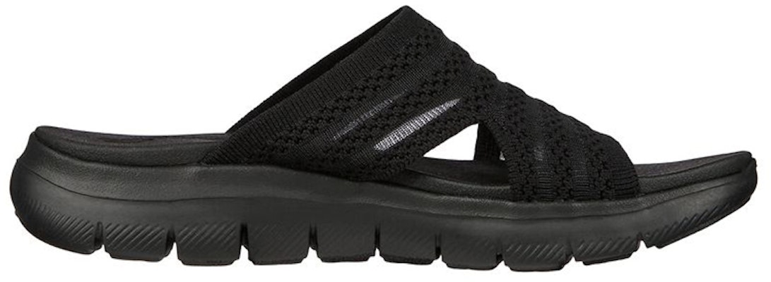 (Women) Skechers Flex Appeal 2.5 'Casual Comfort Sandal Black' 119270-BBK Order (Women) Skechers Flex Appeal 2.5 'Casual Comfort Sandal Black' 119270-BBK