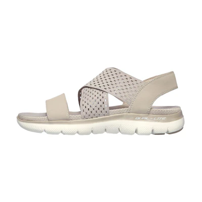 (W) Skechers Flex Appeal 2.5 'Grey CMFT Sandal'