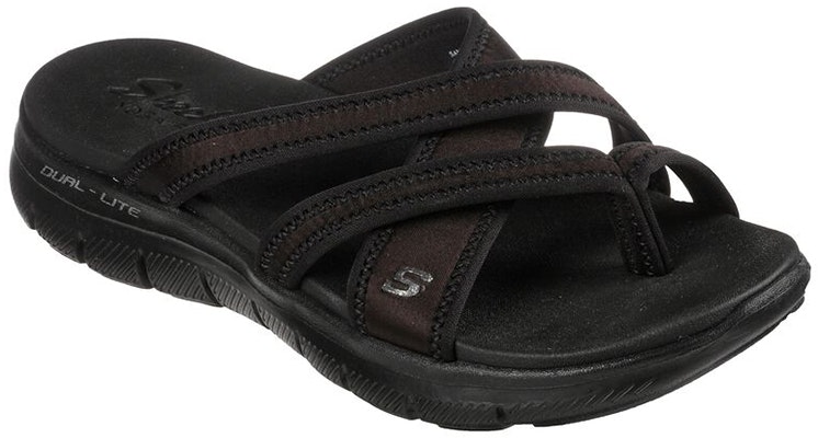 (Women) Skechers Flex Appeal 2.5 Slippers 'Casual Comfort Black' 119248-BBK Lookbook (Women) Skechers Flex Appeal 2.5 Slippers 'Casual Comfort Black' 119248-BBK