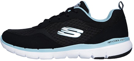 (Women) Skechers Flex Appeal 3.0 'Black Blue' 13069-BKTQ (Women) Skechers Flex Appeal 3.0 'Black Blue' 13069-BKTQ