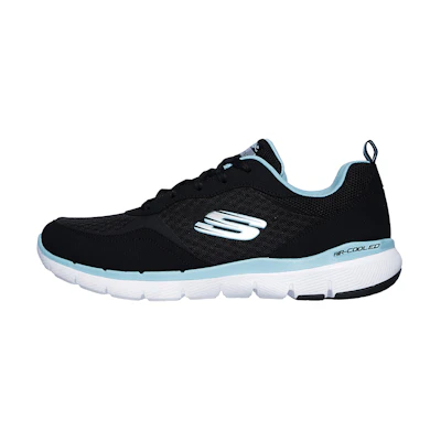 (W) Skechers Flex Appeal 3.0 'Black Blue'