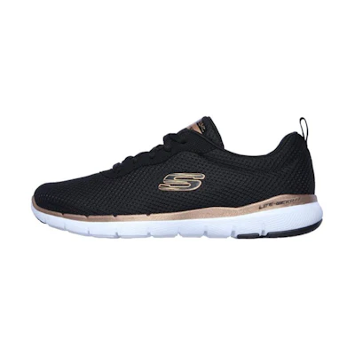 (W) Skechers Flex Appeal 3.0 'Black Gold'