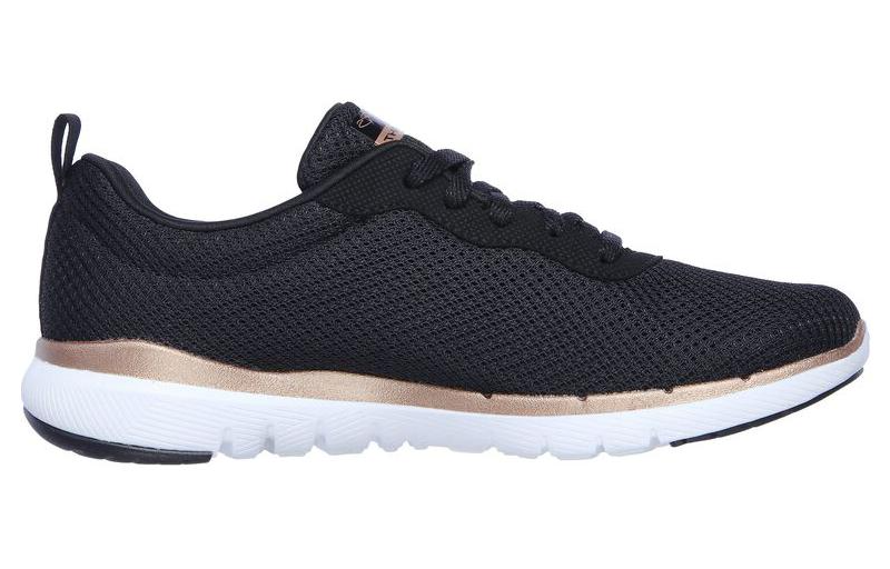Order (Women) Skechers Flex Appeal 3.0 'Black Gold' 13070-BKRG