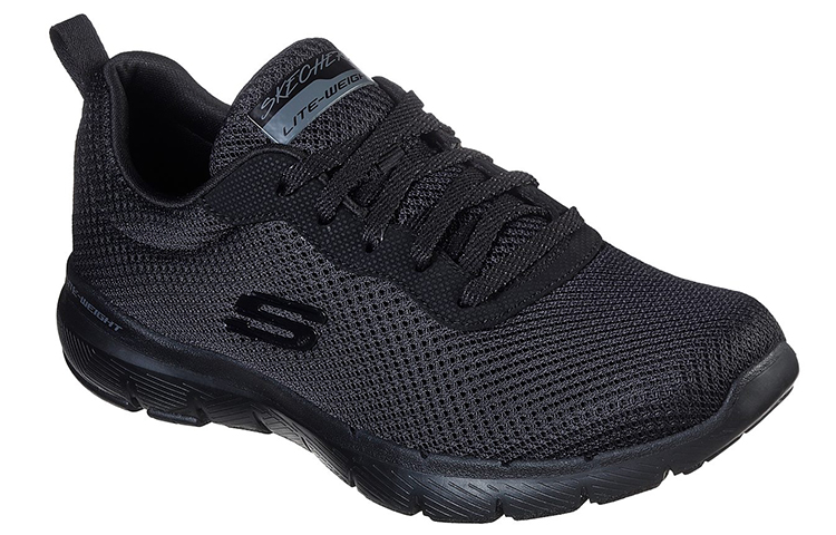 Shop (Women) Skechers Flex Appeal 3.0 'Black Low-Top Runner' 13070-BBK