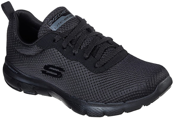 (Women) Skechers Flex Appeal 3.0 'Black Low-Top Runner' 13070-BBK Shop (Women) Skechers Flex Appeal 3.0 'Black Low-Top Runner' 13070-BBK