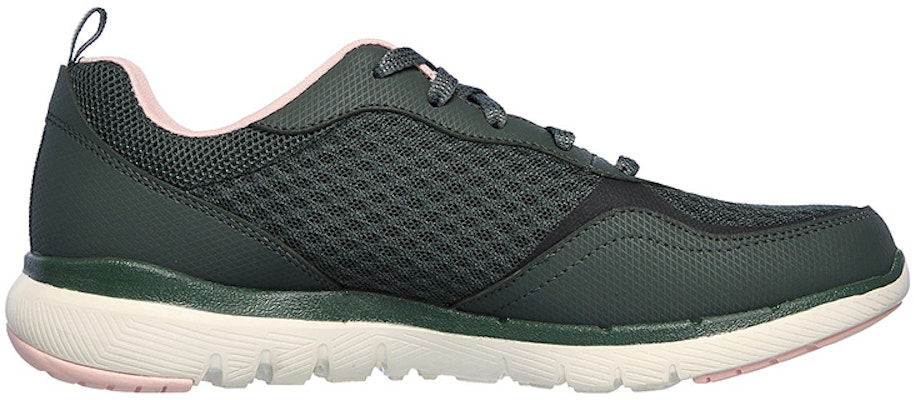 (Women) Skechers Flex Appeal 3.0 'Dark Green' 13069-OLPK Order (Women) Skechers Flex Appeal 3.0 'Dark Green' 13069-OLPK