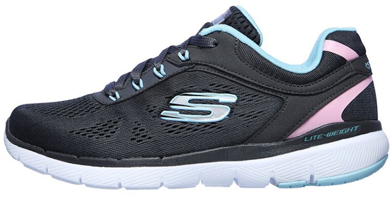 (Women) Skechers Flex Appeal 3.0 'Grey Blue Pink' 13474-CCTQ Buy (Women) Skechers Flex Appeal 3.0 'Grey Blue Pink' 13474-CCTQ