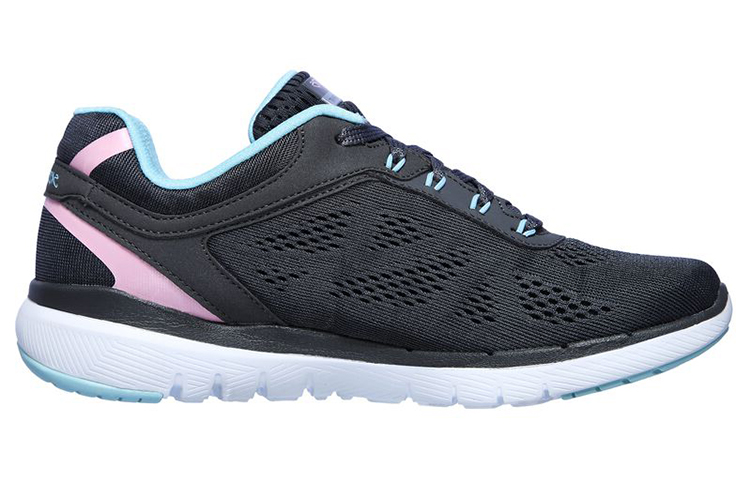 Order (Women) Skechers Flex Appeal 3.0 'Grey Blue Pink' 13474-CCTQ