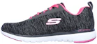 Buy (Women) Skechers Flex Appeal 3.0 'Grey Purple' 13067-BKHP