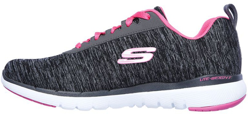 (Women) Skechers Flex Appeal 3.0 'Grey Purple' 13067-BKHP Buy (Women) Skechers Flex Appeal 3.0 'Grey Purple' 13067-BKHP