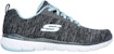 (W) Skechers Flex Appeal 3.0 'Insiders Hitam Biru' 13067-BKLB