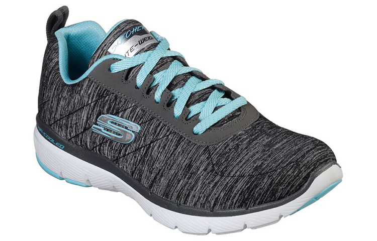 Lookbook (Women) Skechers Flex Appeal 3.0 'Insiders Black Blue' 13067-BKLB