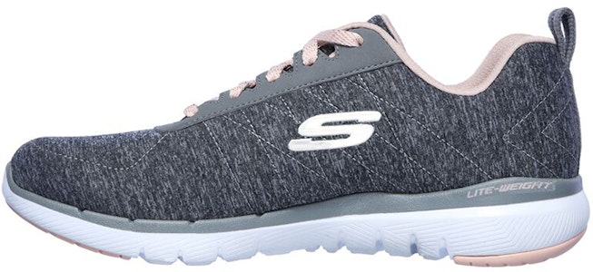 (W) スケッチャーズ フレックスアピール 3.0 グレー/ピンク 13067-GYLP Buy (W) スケッチャーズ フレックスアピール 3.0 グレー/ピンク 13067-GYLP