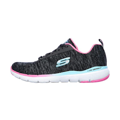 (W) Skechers Flex Appeal 3.0 Low-Top Gray/Pink