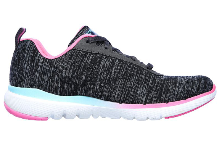 Order (W) Skechers Flex Appeal 3.0 Low-Top Grijs/Roze 149008-BKMT