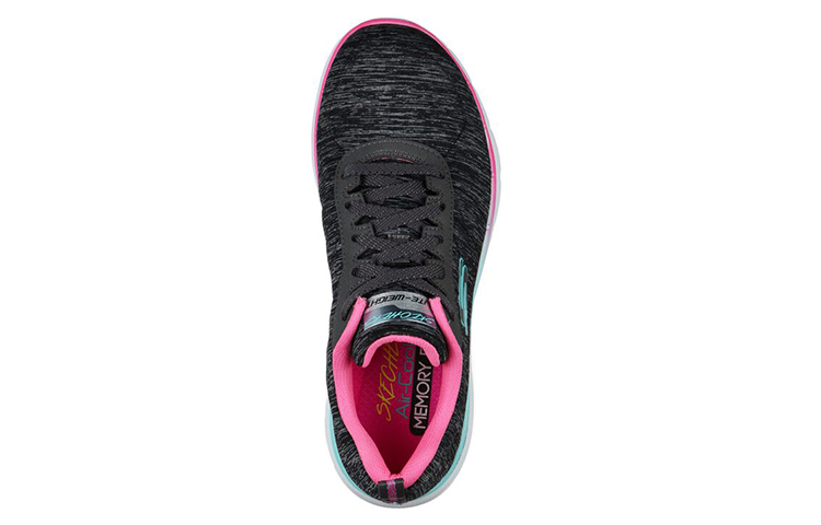 Lookbook (W) Skechers Flex Appeal 3.0 Low-Top Grijs/Roze 149008-BKMT
