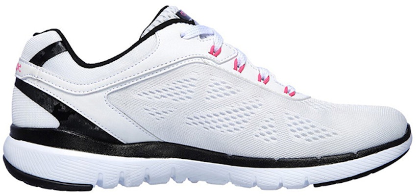 (Women) Skechers Flex Appeal 3.0 Low-Top Running Shoes White/Black/Pink 13474-WBHP Order (Women) Skechers Flex Appeal 3.0 Low-Top Running Shoes White/Black/Pink 13474-WBHP