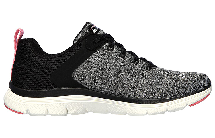 Order (Women) Skechers Flex Appeal 4.0 'Black Grey' 149307-BKPK