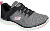 Lookbook (Women) Skechers Flex Appeal 4.0 'Black Grey' 149307-BKPK