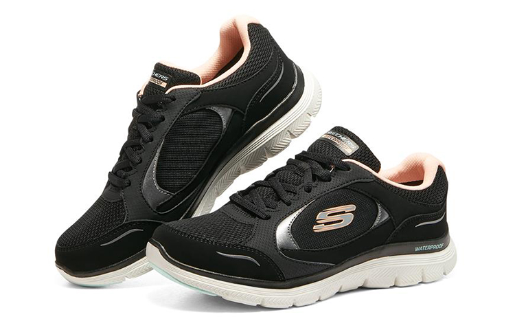 Lookbook (Women) Skechers Flex Appeal 4.0 'Black Pink' 149299-BKLP