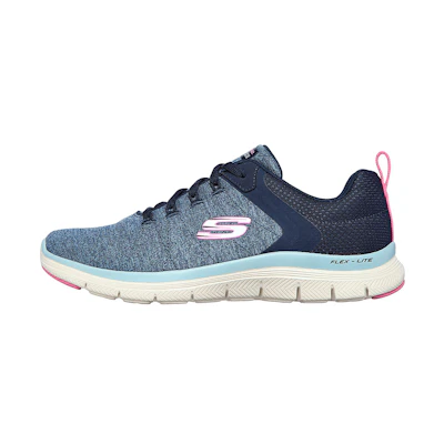 (W) Skechers Flex Appeal 4.0 'Blue Pink'