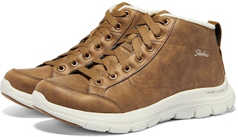 Skechers Flex Appeal 4.0 保暖耐磨 舒適 中筒 雪地靴 女款 栗色 Shop Skechers Flex Appeal 4.0 保暖耐磨 舒適 中筒 雪地靴 女款 栗色
