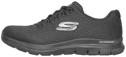 (Women) Skechers Flex Appeal 4.0 'Coated Fidelity All Black' 149298-BBK (Women) Skechers Flex Appeal 4.0 'Coated Fidelity All Black' 149298-BBK