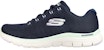 (W) Skechers Flex Appeal 4.0 'Coated Fidelity Navy' Lelaki navy. 149298-NVAQ
