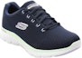 Lookbook (W) Skechers Flex Appeal 4.0 'Coated Fidelity Navy' Lelaki navy. 149298-NVAQ