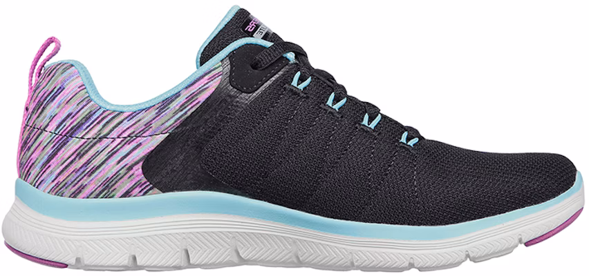 (Women) Skechers Flex Appeal 4.0 'Dream Easy Black Purple' 149571-BKMT Order (Women) Skechers Flex Appeal 4.0 'Dream Easy Black Purple' 149571-BKMT